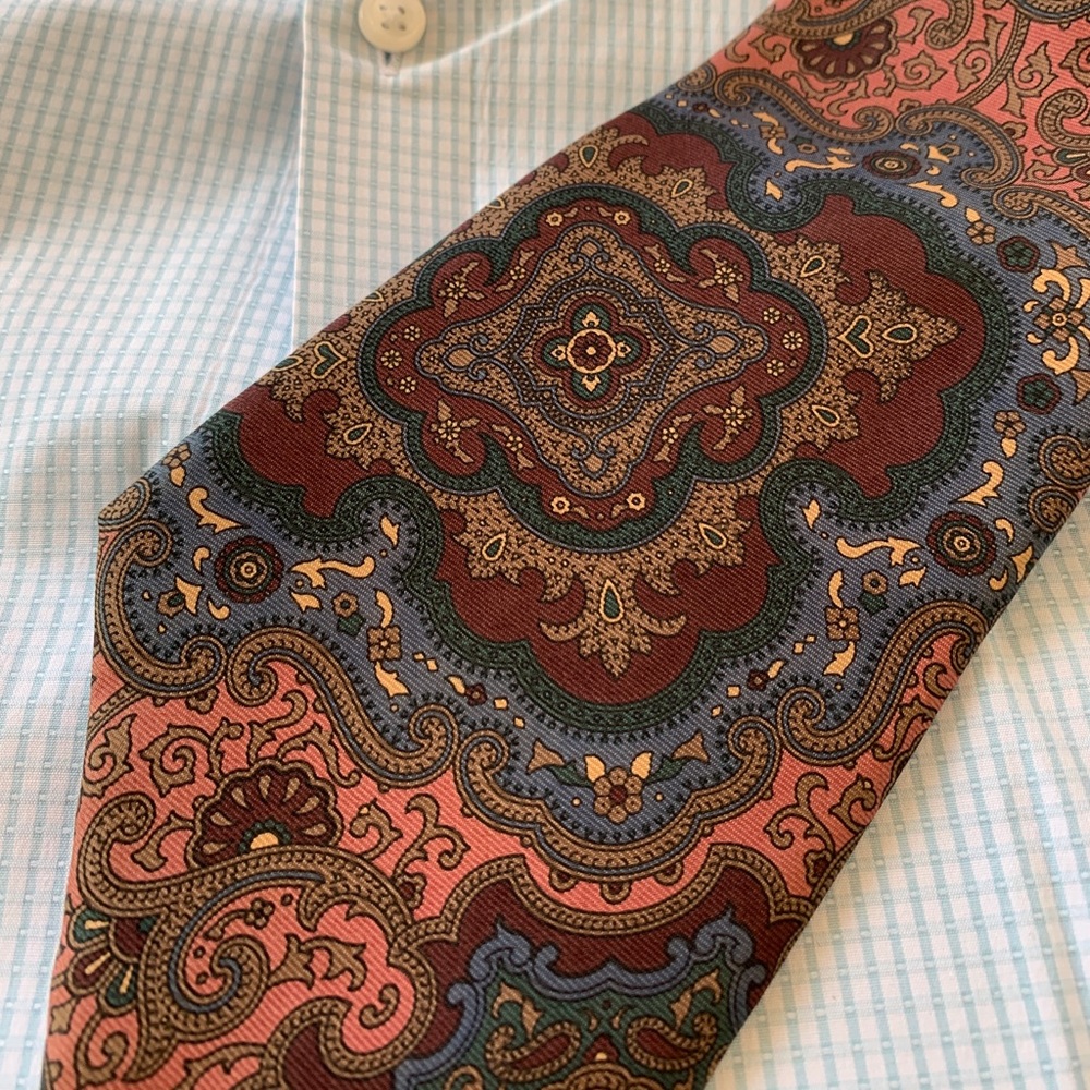 Oscar De La Renta couture line Gentlemens necktie